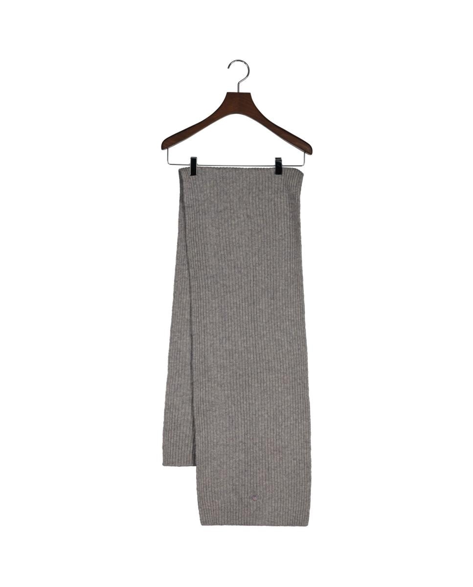 Imagen 0 de Bufanda unisex de punto en lana, suave y con detalle de logo.