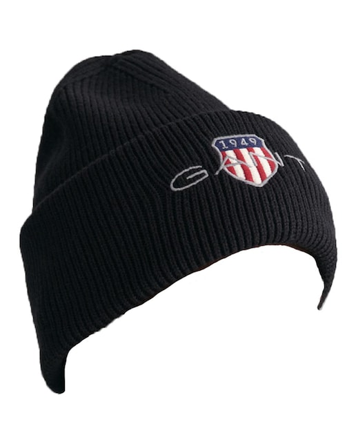 Imagen 0 de Gorro unisex de mezcla de algodón, con ajuste mid-top, doblez alto y logo bordado de inspiración vintage en el frente.