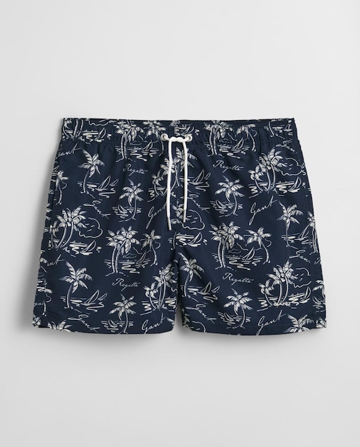 Imagen 0 de Bañador de hombre en poliéster reciclado, de corte regular y largo medio.