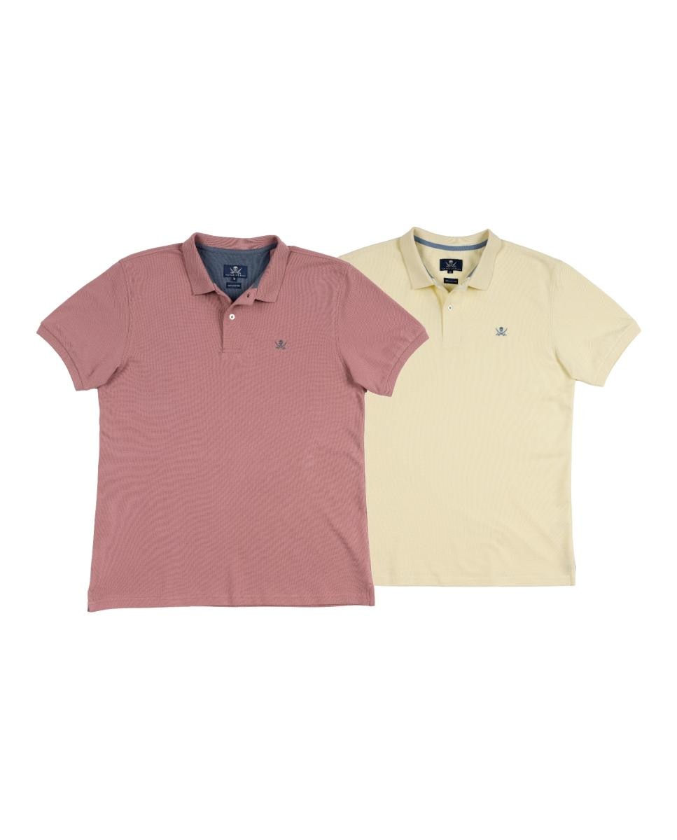 Pack 2 Polos Básicos hombre manga corta — oferta en Primeriti