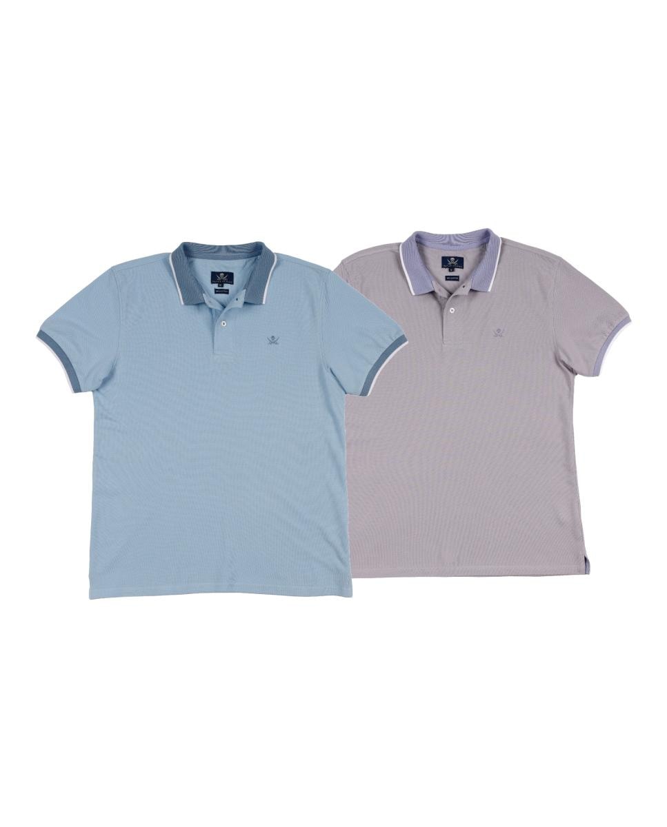 Pack 2 Polos Combi hombre manga corta — oferta en Primeriti