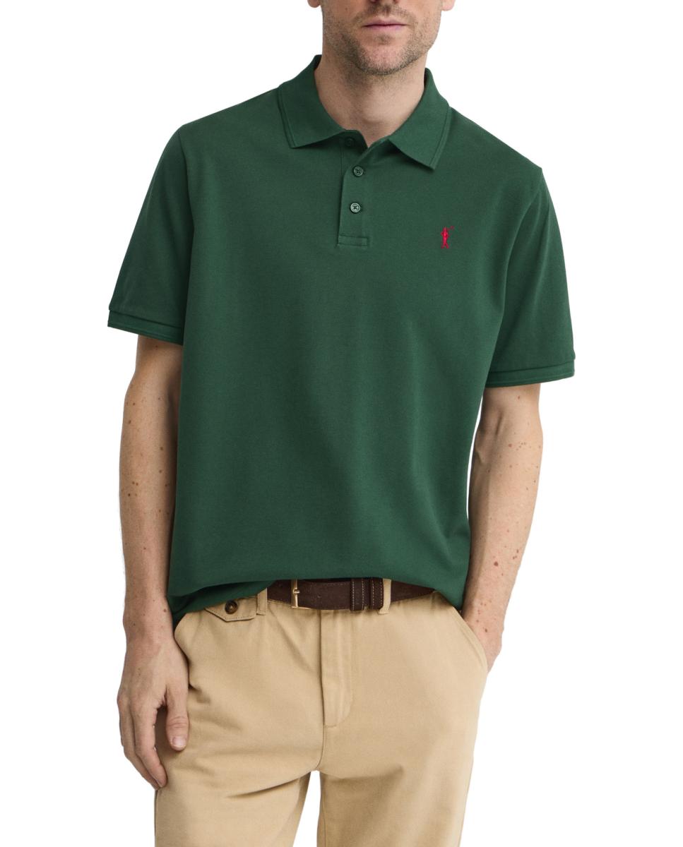 Imagen 0 de Polo de hombre de manga corta y corte recto