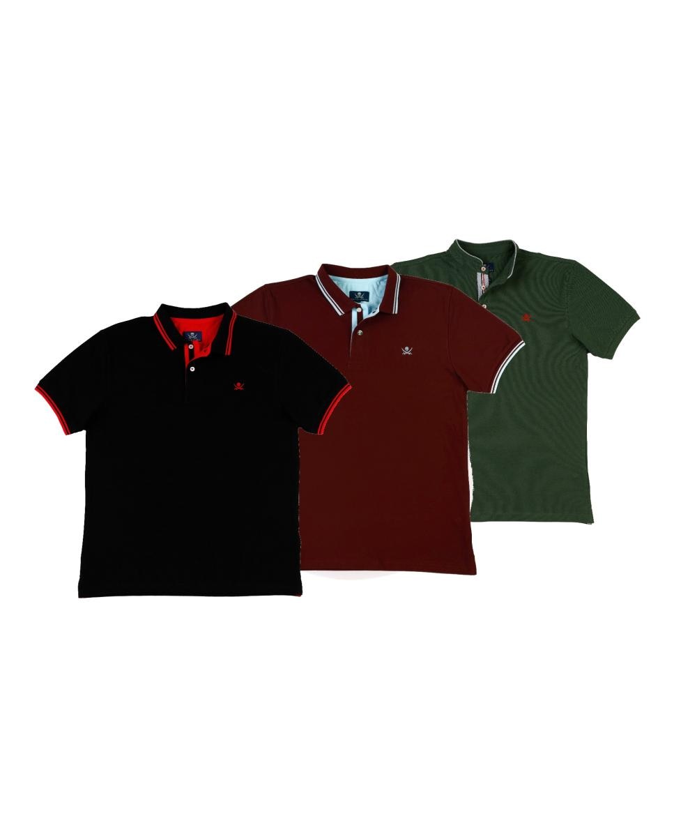Packs 3 Polos manga corta de hombre — oferta en Primeriti