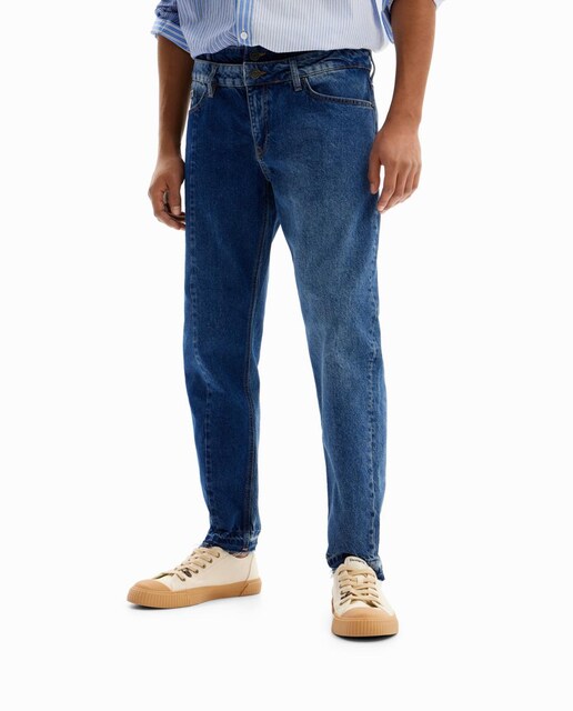 Imagen 0 de Vaqueros Carrot cintura doble de hombre