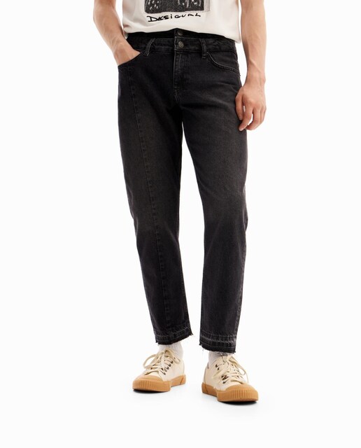 Imagen 0 de Vaqueros Carrot cintura doble de hombre