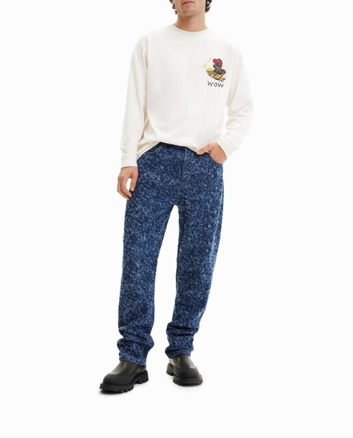 Imagen 0 de Vaqueros Straight textura de hombre