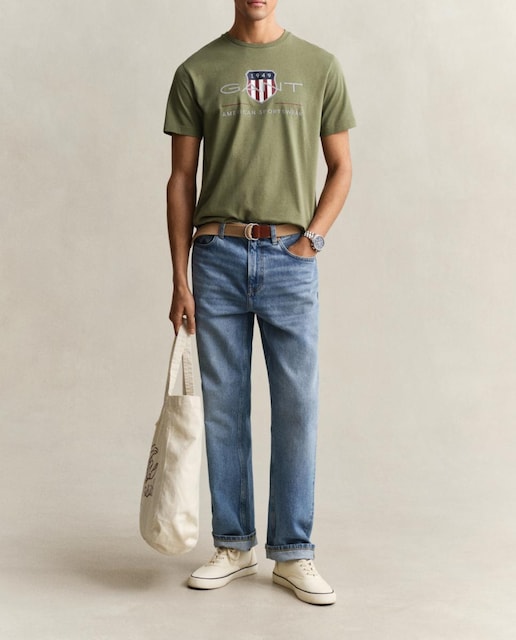 Imagen 0 de Camiseta de hombre de manga corta cuello redondo