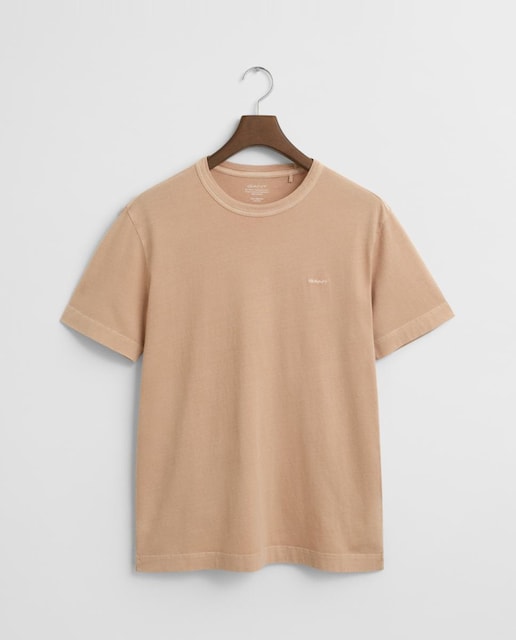 Imagen 0 de Camiseta de hombre de algodón con efecto lavado y logo bordado.