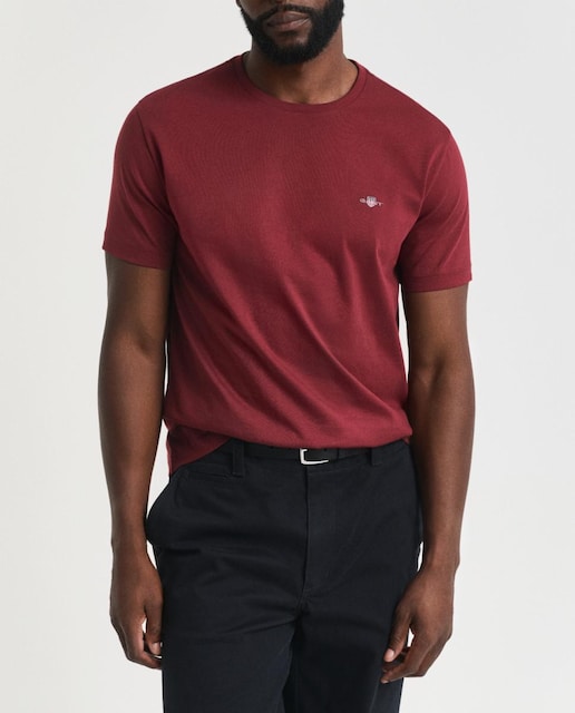 Imagen 0 de Camiseta de hombre de algodón con logo bordado y manga corta.