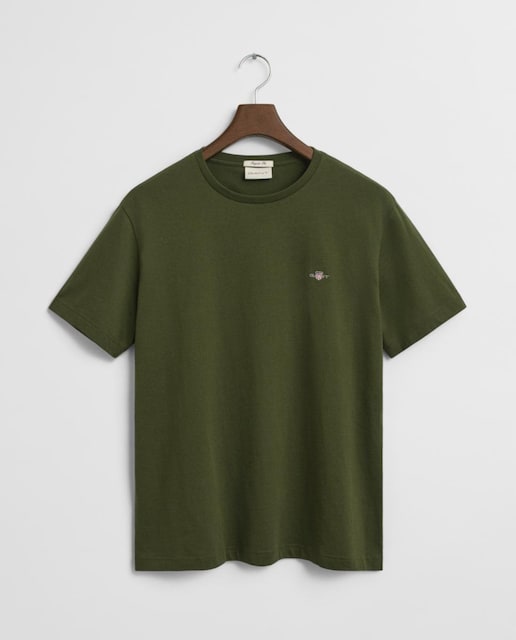 Imagen 0 de Camiseta de hombre de algodón con logo bordado y manga corta.