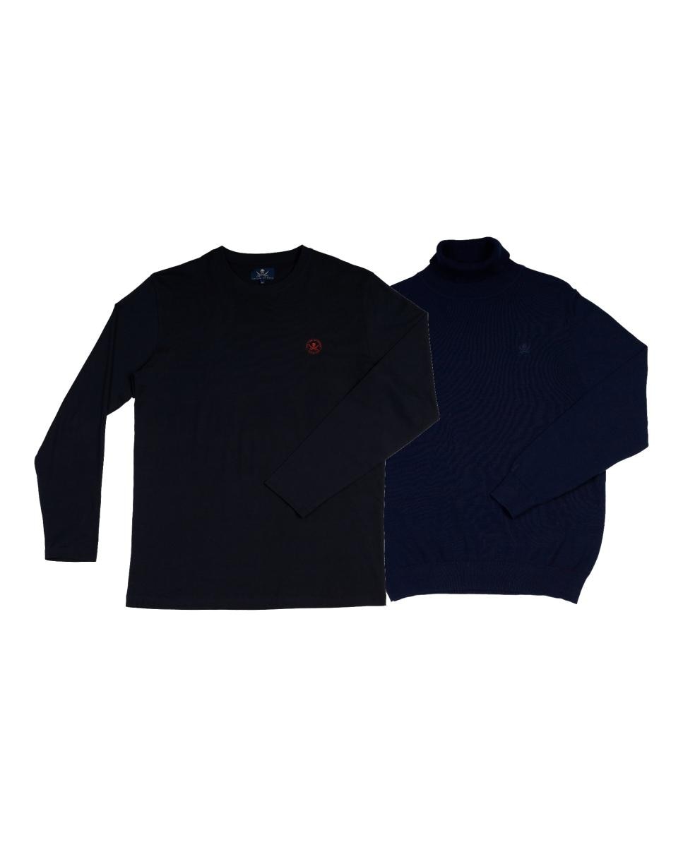 Imagen 0 de Pack hombre camiseta logo + jersey cuello vuelto manga larga