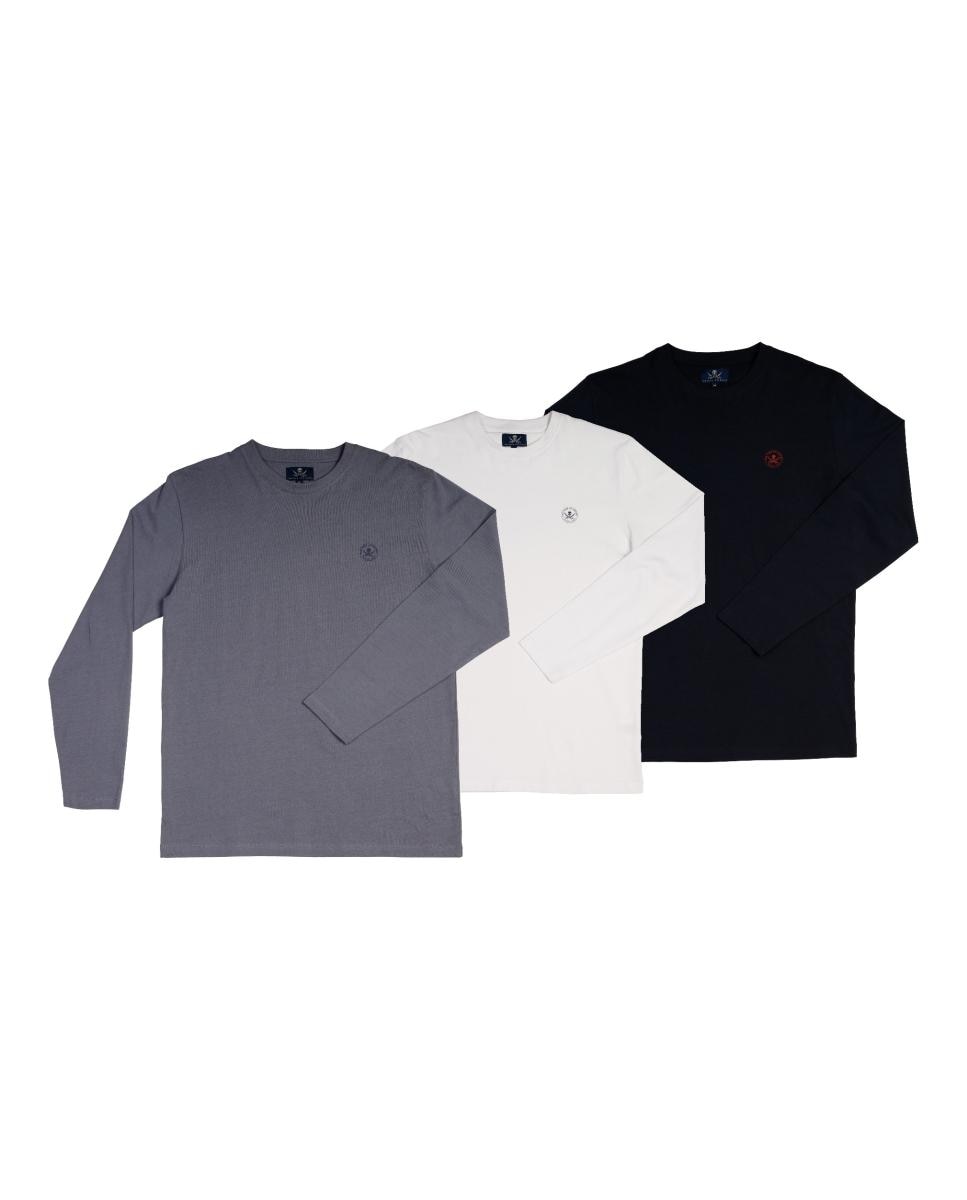 Imagen 0 de Pack hombre 4 camisetas logo manga larga