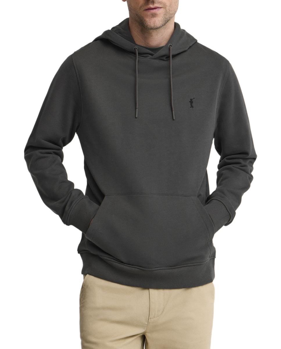 Imagen 0 de Sudadera con capucha para hombre, de corte regular y diseño sencillo con bolsillo central