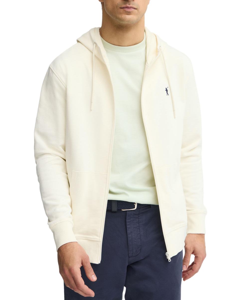 Imagen 0 de Sudadera de hombre de corte regular con capucha, cremallera completa y bolsillos