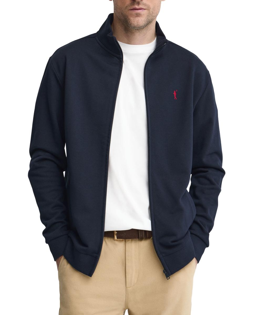 Imagen 0 de Sudadera de hombre con cremallera frontal y cuello alzado