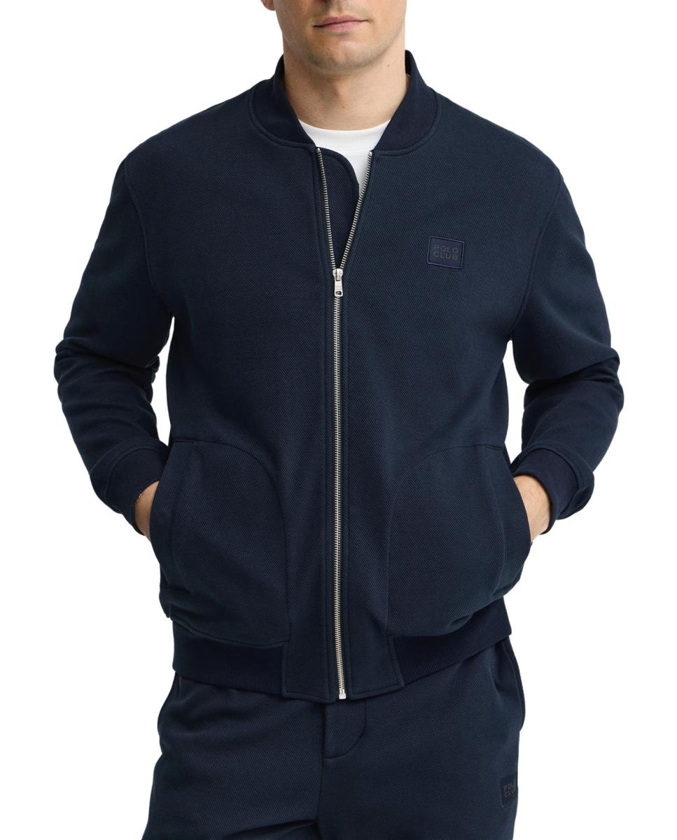 Imagen 0 de Sudadera de hombre con cierre de cremallera y cuello tipo bomber