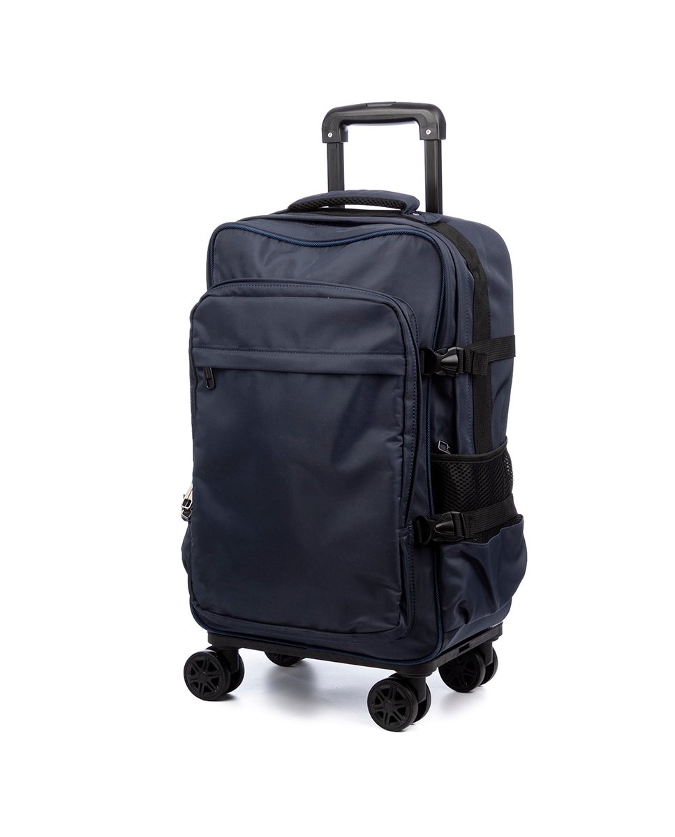 Imagen 0 de Maleta de cabina Trolley, en material ligero e impermeable de alta resistencia. 4 ruedas dobles giratorias 360° y desmontables.