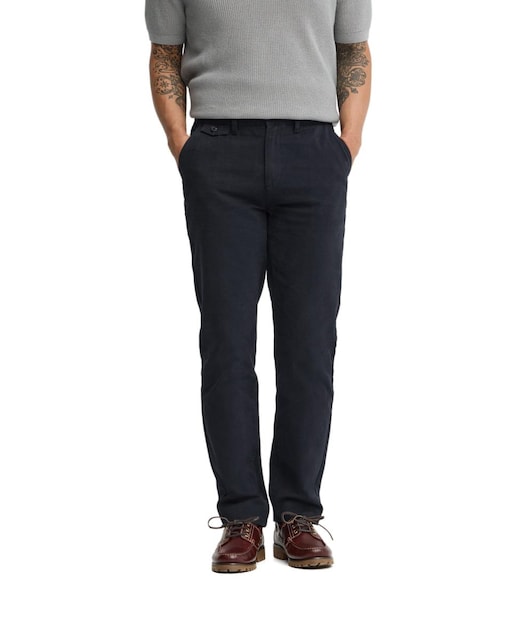 Imagen 0 de Pantalón chino para hombre de corte regular, confeccionado en algodón