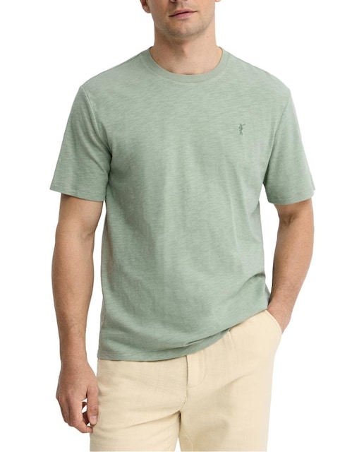 Imagen 0 de Camiseta de hombre de manga corta con cuello redondo y corte holgado