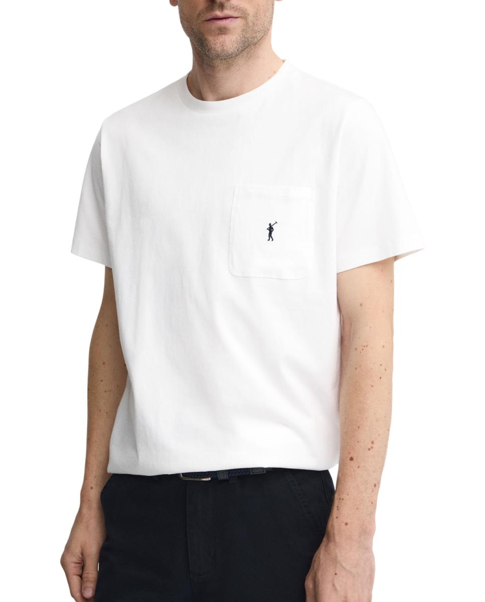 Imagen 0 de Camiseta de hombre de manga corta, con cuello redondo y corte recto