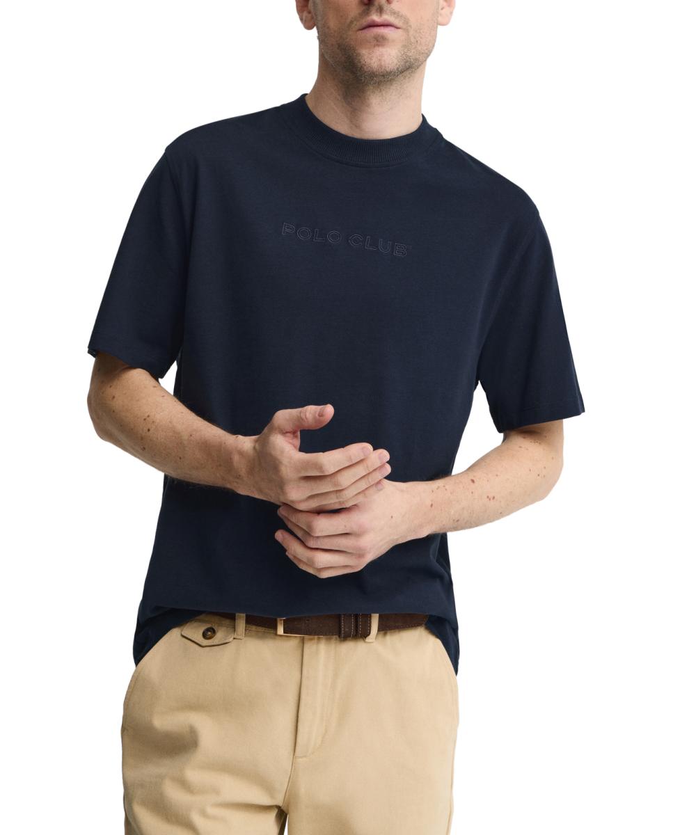 Imagen 0 de Camiseta de hombre de manga corta, cuello redondo y corte holgado