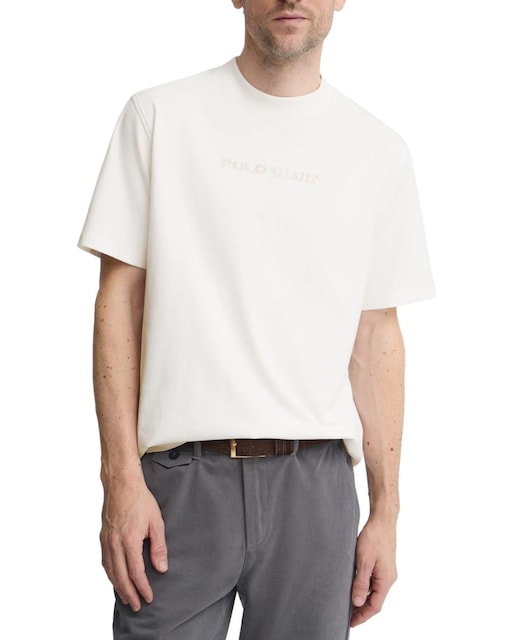 Imagen 0 de Camiseta de hombre de manga corta, cuello redondo y corte holgado