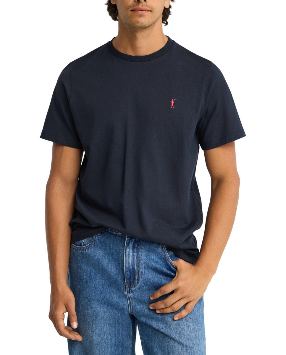 Imagen 0 de Camiseta de hombre de corte regular con cuello redondo y manga corta