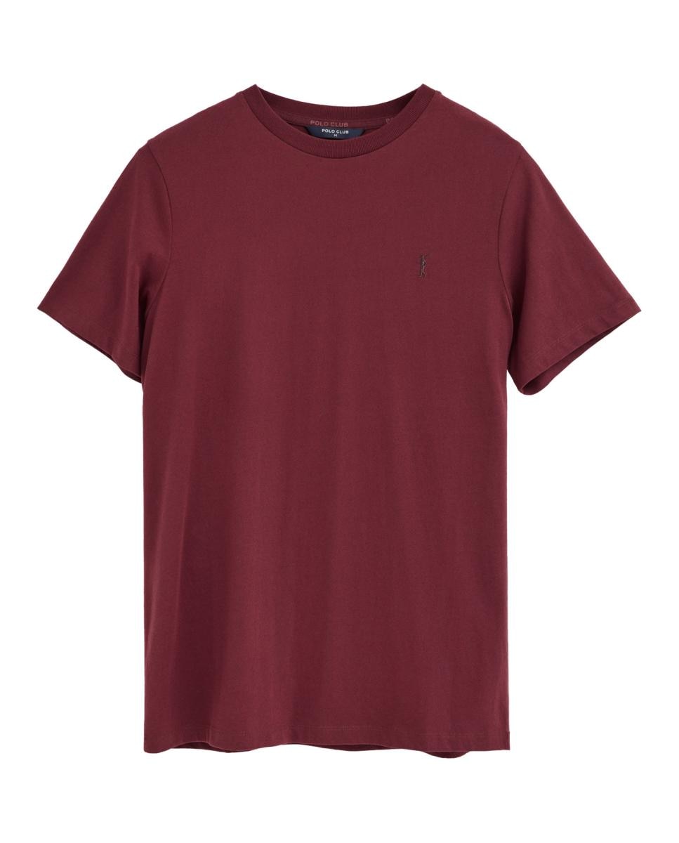 Imagen 0 de Camiseta de hombre de corte regular con cuello redondo y manga corta
