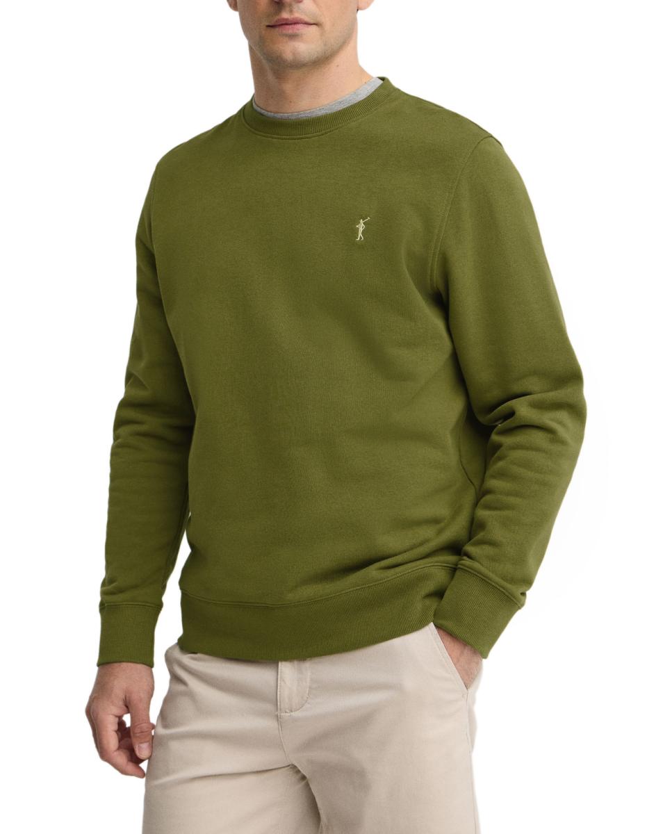 Imagen 0 de Sudadera de hombre de manga larga, cuello redondo y corte relajado