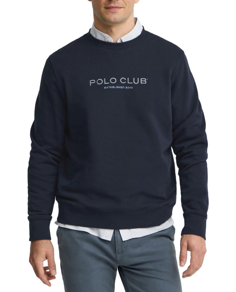 Imagen 0 de Sudadera de hombre de manga larga y cuello redondo, con diseño gráfico bordado