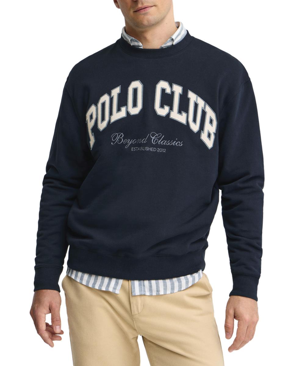 Imagen 0 de Sudadera de hombre de corte holgado y cuello redondo