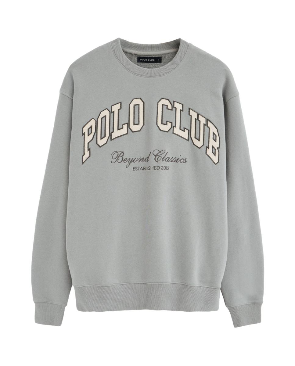 Imagen 0 de Sudadera de hombre de corte holgado y cuello redondo
