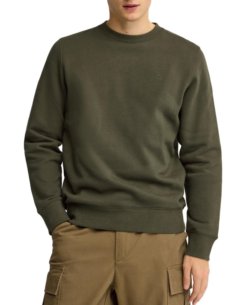 Imagen 0 de Sudadera de hombre de corte relajado con cuello redondo y manga larga