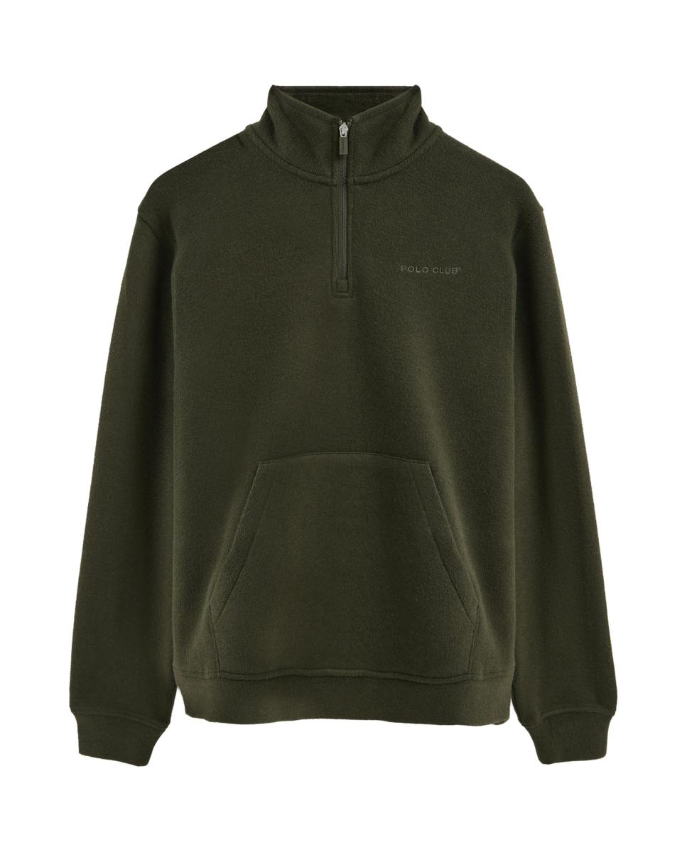 Imagen 0 de Sudadera de hombre de corte regular con cuello alto y manga larga