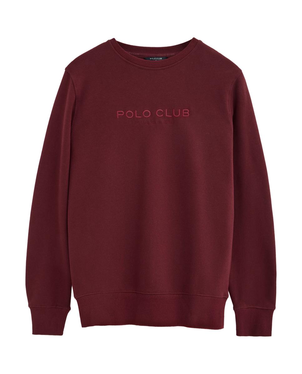 Imagen 0 de Sudadera de hombre de corte relajado con cuello redondo y manga larga