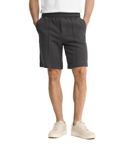 Imagen 0 de Bermuda jogger para hombre confeccionada en algodón, con cinturilla elástica y bolsillos laterales