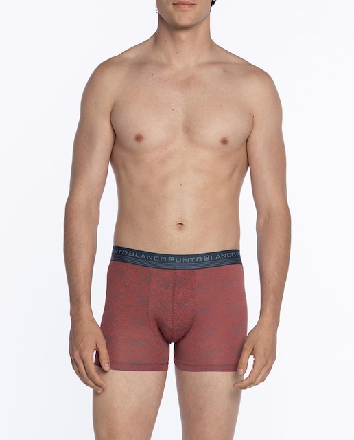 Imagen 0 de Boxer de hombre de microfibra y estampado geometrico