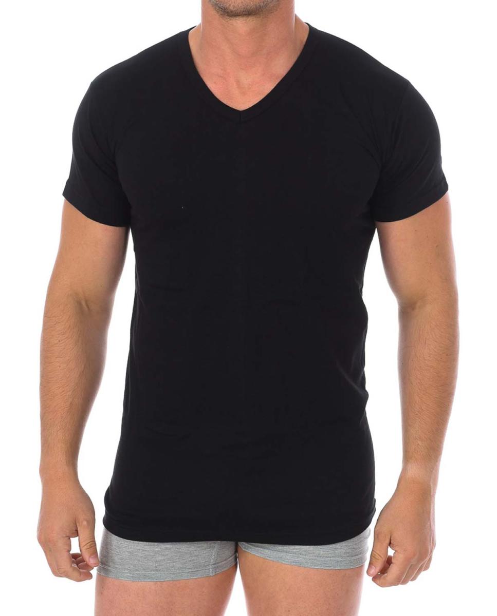 Imagen 0 de Camiseta Interior Hombre Manga Corta de Algodón Q1004