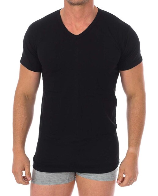 Imagen 0 de Camiseta Interior Hombre Manga Corta de Algodón Q1004