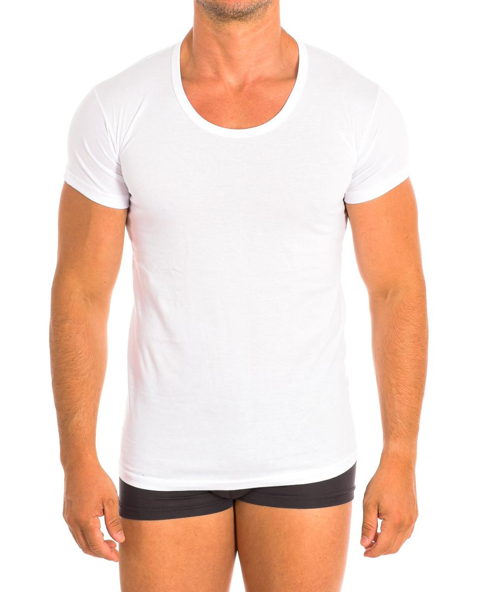 Imagen 0 de Camiseta Interior Hombre Manga Corta de Algodón Q1002