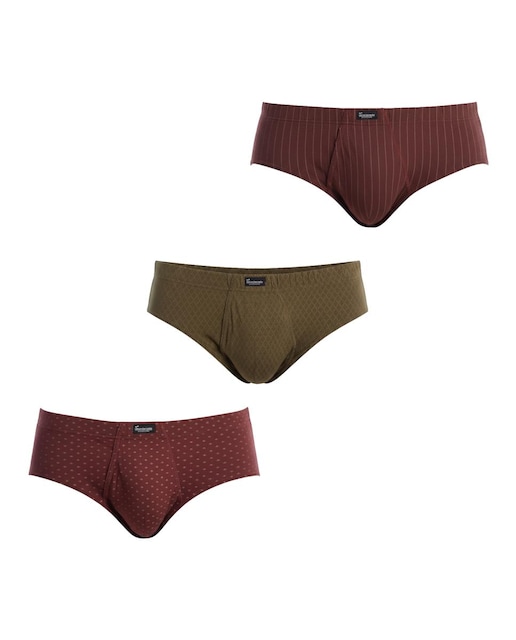 Imagen 0 de Pack 3 Slips Hombre Estampados Esenciales con Abertura A0090