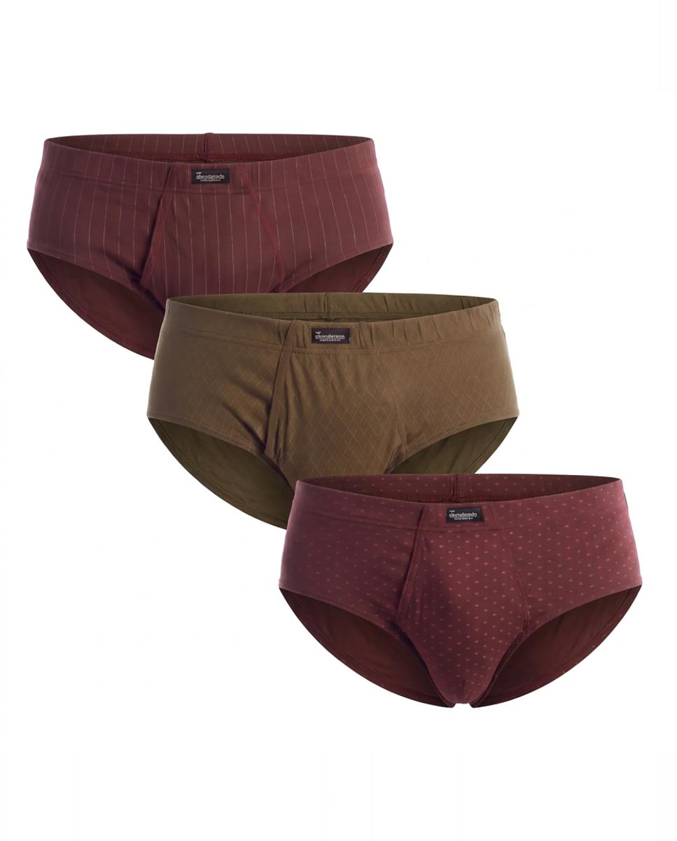 Imagen 0 de Pack 3 Slips Hombre Estampados Esenciales con Abertura A0090