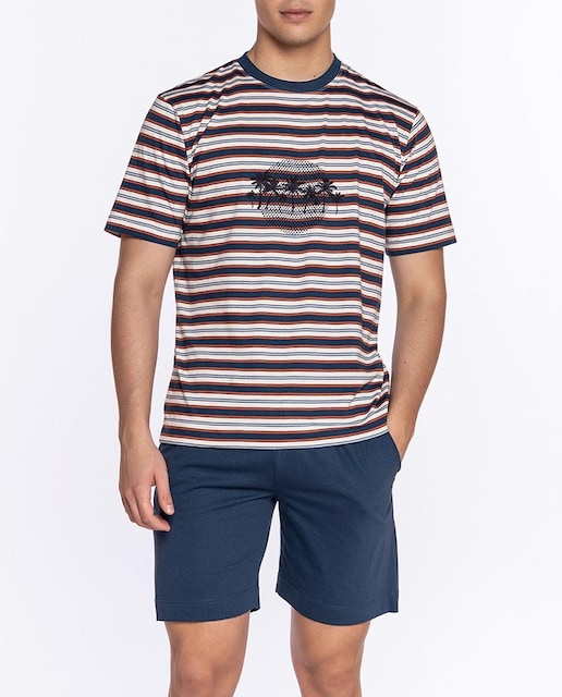 Imagen 0 de Pijama de hombre corto de algodón 100%