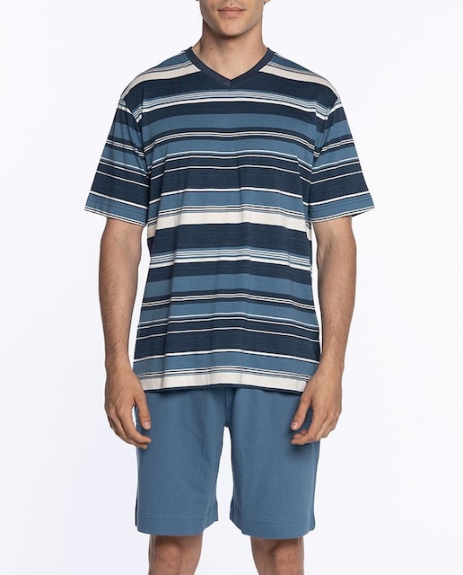 Imagen 0 de Pijama de hombre corto de bambu y algodón