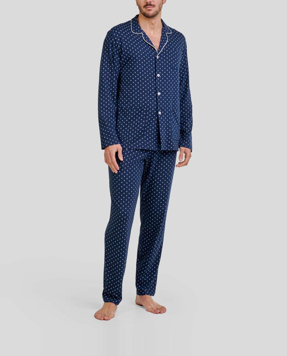 Imagen 0 de Pijama de hombre estampado de pequeños cachemires