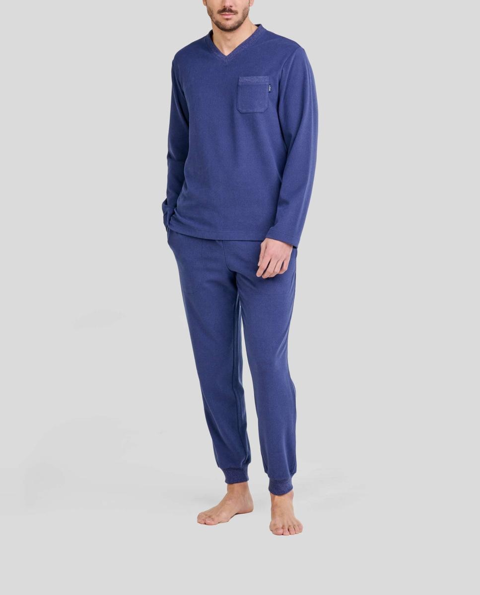 Imagen 0 de Pijama de hombre cálido tejido