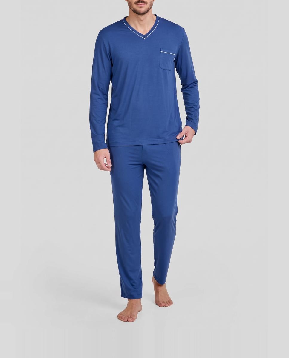 Imagen 0 de Pijama de hombre suave tejido
