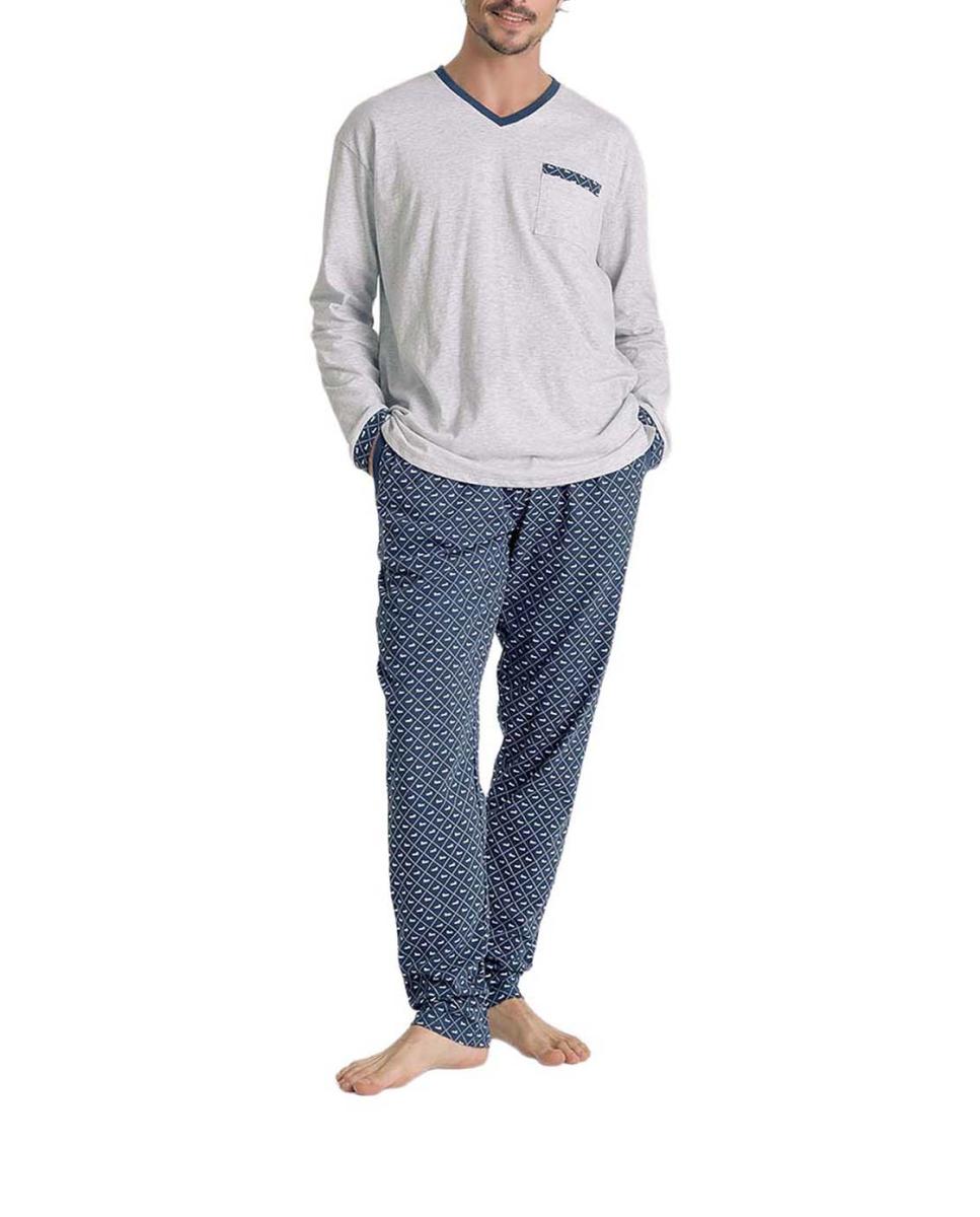 Imagen 0 de Pijama hombre punto manga larga