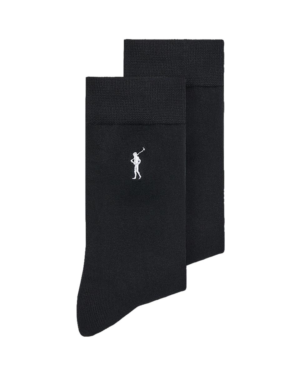 Imagen 0 de Pack de dos pares de calcetines de algodón para hombre con logo Polo Club