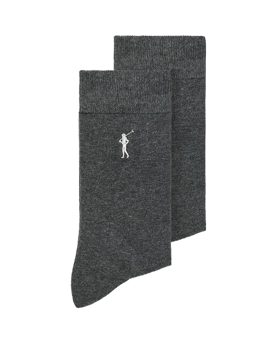 Imagen 0 de Pack de dos pares de calcetines de algodón para hombre con logo Polo Club